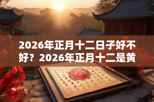 2026年正月十二日子好不好？2026年正月十二是黄道吉日吗？