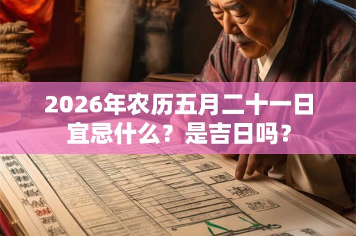 2026年农历五月二十一日宜忌什么？是吉日吗？