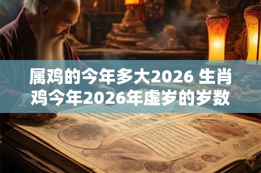 属鸡的今年多大2026 生肖鸡今年2026年虚岁的岁数