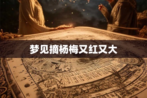梦见摘杨梅又红又大