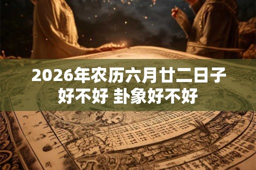 2026年农历六月廿二日子好不好 卦象好不好
