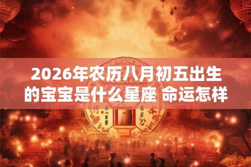 2026年农历八月初五出生的宝宝是什么星座 命运怎样