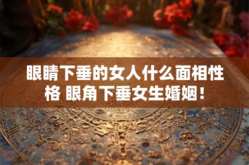 眼睛下垂的女人什么面相性格 眼角下垂女生婚姻！