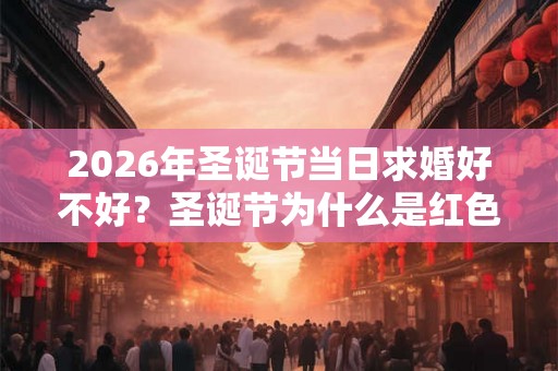 2026年圣诞节当日求婚好不好？圣诞节为什么是红色搭绿色？