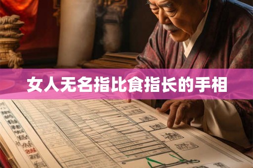 女人无名指比食指长的手相