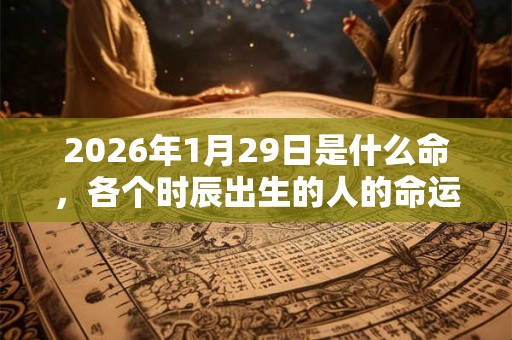 2026年1月29日是什么命，各个时辰出生的人的命运