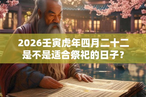 2026壬寅虎年四月二十二是不是适合祭祀的日子？