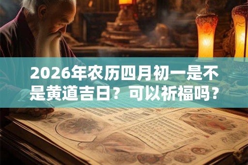 2026年农历四月初一是不是黄道吉日？可以祈福吗？
