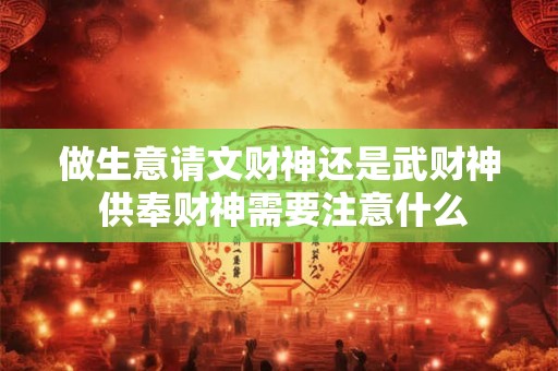 做生意请文财神还是武财神 供奉财神需要注意什么