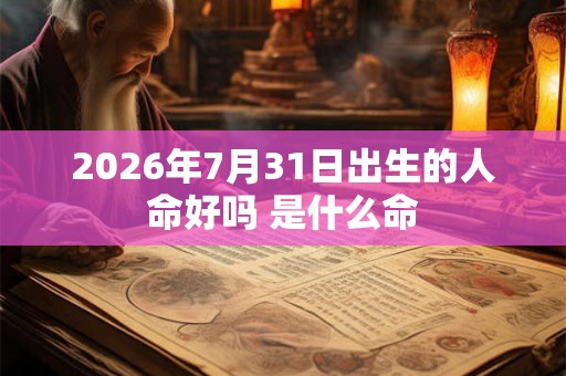2026年7月31日出生的人命好吗 是什么命 2026年7月31日出生的人命好吗 是什么命