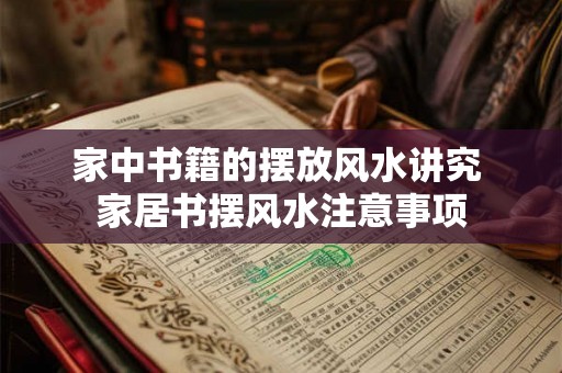 家中书籍的摆放风水讲究 家居书摆风水注意事项