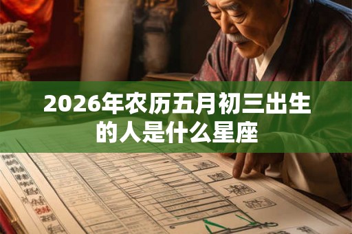 2026年农历五月初三出生的人是什么星座 2026年农历五月初三出生的人是什么星座