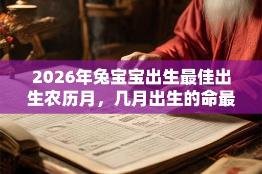 2026年兔宝宝出生最佳出生农历月，几月出生的命最好！