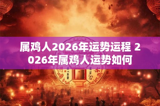 属鸡人2026年运势运程 2026年属鸡人运势如何