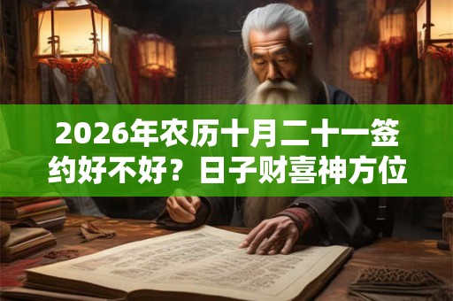 2026年农历十月二十一签约好不好？日子财喜神方位？
