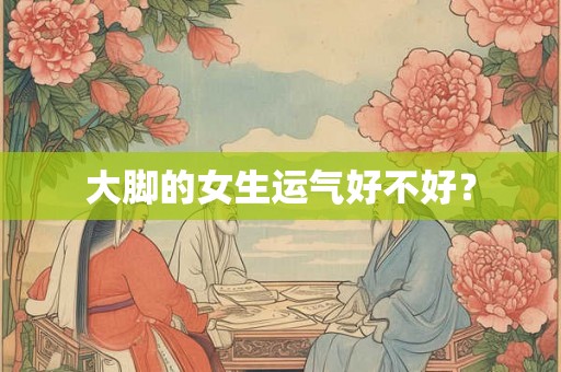 大脚的女生运气好不好？
