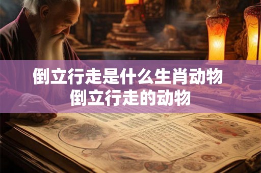倒立行走是什么生肖动物 倒立行走的动物