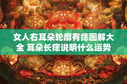 女人右耳朵轮廓有痣图解大全 耳朵长痣说明什么运势