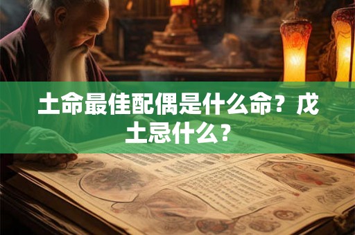 土命最佳配偶是什么命？戊土忌什么？