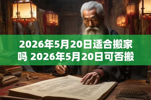 2026年5月20日适合搬家吗 2026年5月20日可否搬家 2026年5月20日适合搬家吗 2026年5月20日可否搬家