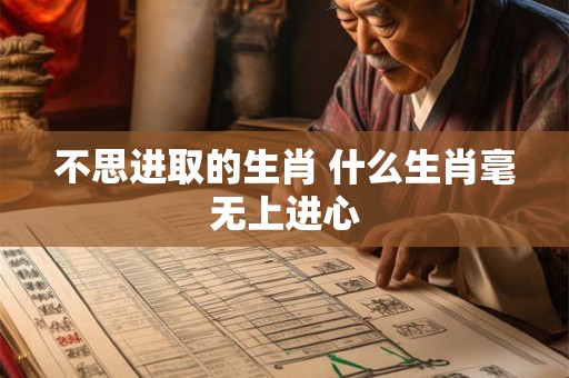 不思进取的生肖 什么生肖毫无上进心