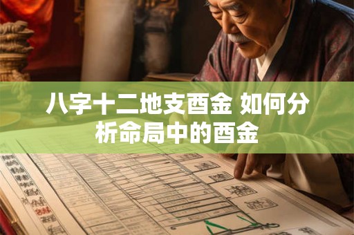 八字十二地支酉金 如何分析命局中的酉金