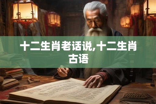 十二生肖老话说,十二生肖古语 十二生肖老话说,十二生肖古语