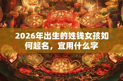 2026年出生的姓钱女孩如何起名，宜用什么字
