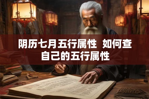 阴历七月五行属性  如何查自己的五行属性