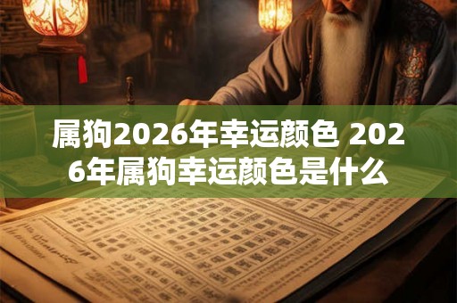 属狗2026年幸运颜色 2026年属狗幸运颜色是什么