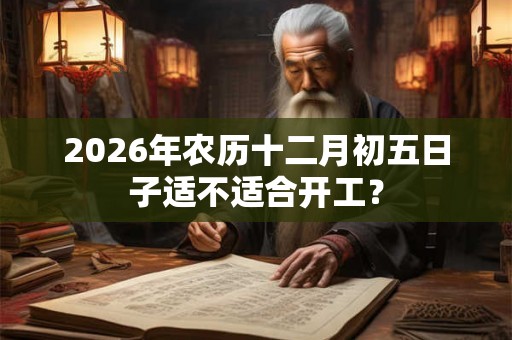 2026年农历十二月初五日子适不适合开工？