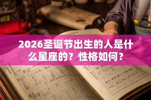 2026圣诞节出生的人是什么星座的?性格如何? 2026圣诞节出生的人是什么星座的?性格如何?