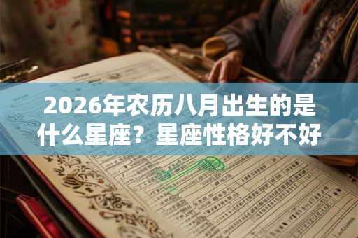 2026年农历八月出生的是什么星座？星座性格好不好？