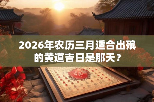2026年农历三月适合出殡的黄道吉日是那天？