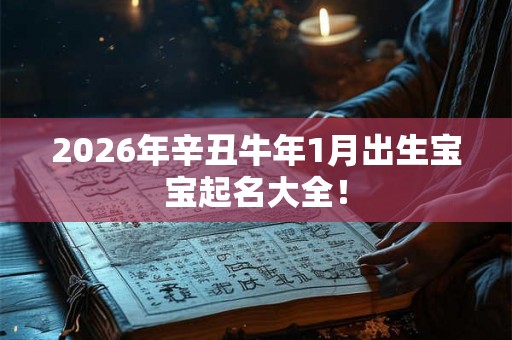 2026年辛丑牛年1月出生宝宝起名大全！