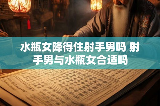 水瓶女降得住射手男吗 射手男与水瓶女合适吗