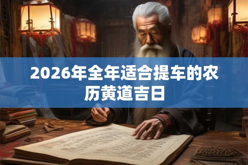 2026年全年适合提车的农历黄道吉日