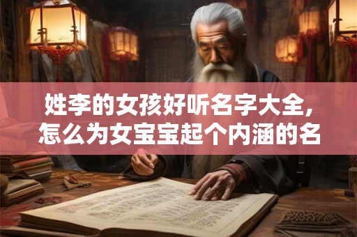 姓李的女孩好听名字大全,怎么为女宝宝起个内涵的名字？
