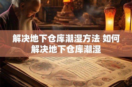 解决地下仓库潮湿方法 如何解决地下仓库潮湿