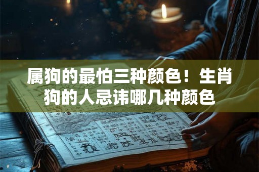 属狗的最怕三种颜色！生肖狗的人忌讳哪几种颜色