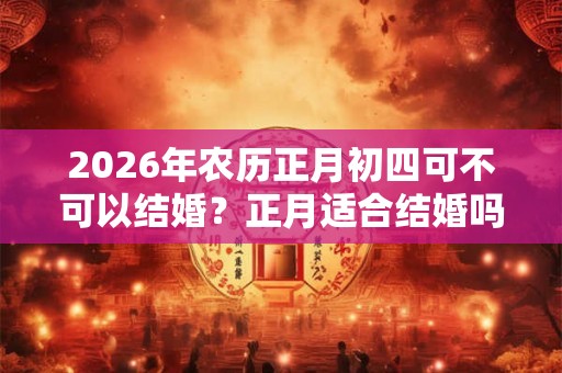 2026年农历正月初四可不可以结婚？正月适合结婚吗？