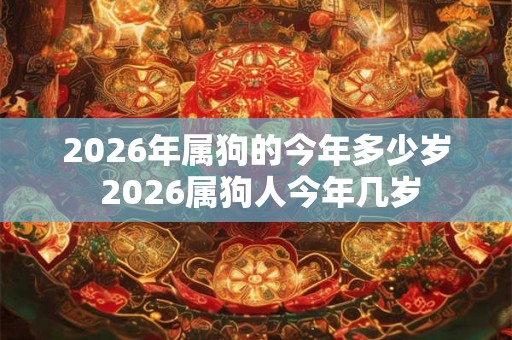 2026年属狗的今年多少岁 2026属狗人今年几岁