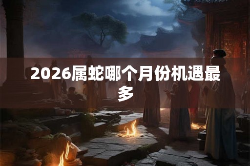 2026属蛇哪个月份机遇最多