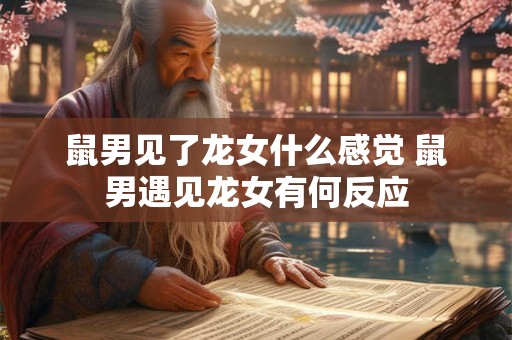 鼠男见了龙女什么感觉 鼠男遇见龙女有何反应