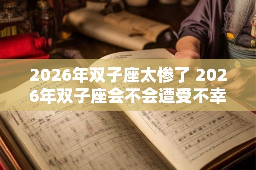 2026年双子座太惨了 2026年双子座会不会遭受不幸