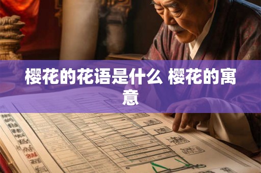樱花的花语是什么 樱花的寓意