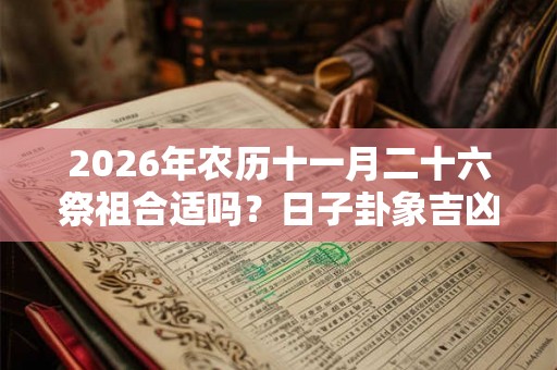 2026年农历十一月二十六祭祖合适吗？日子卦象吉凶？
