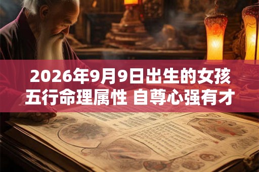 2026年9月9日出生的女孩五行命理属性 自尊心强有才能