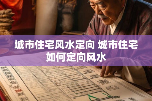 城市住宅风水定向 城市住宅如何定向风水 城市住宅风水定向 城市住宅如何定向风水