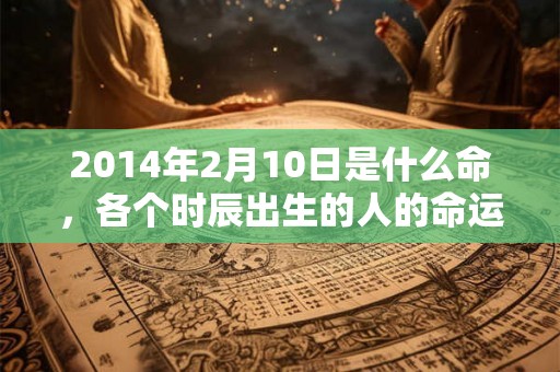 2014年2月10日是什么命,各个时辰出生的人的命运 2014年2月10日是什么命,各个时辰出生的人的命运